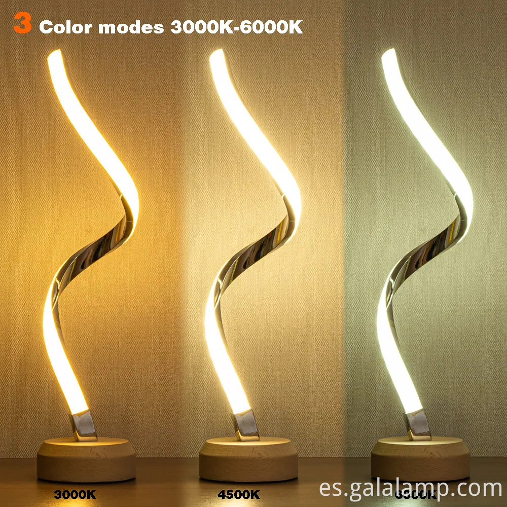 Lámpara de mesa de cabecilla de luz de color LED de color marido RGB